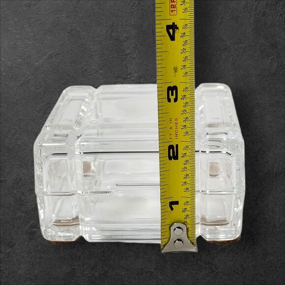 Vintage 1990 Career Expo Crystal Trinket Box Hot Air Balloon Etched Lid 3.75" - Picture 14 of 14